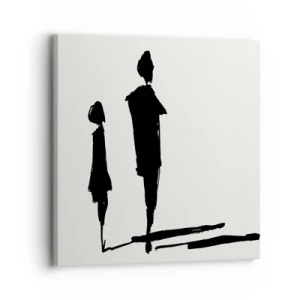 Tablou pe pânză - Cu siguranță împreună? - 30x30 cm