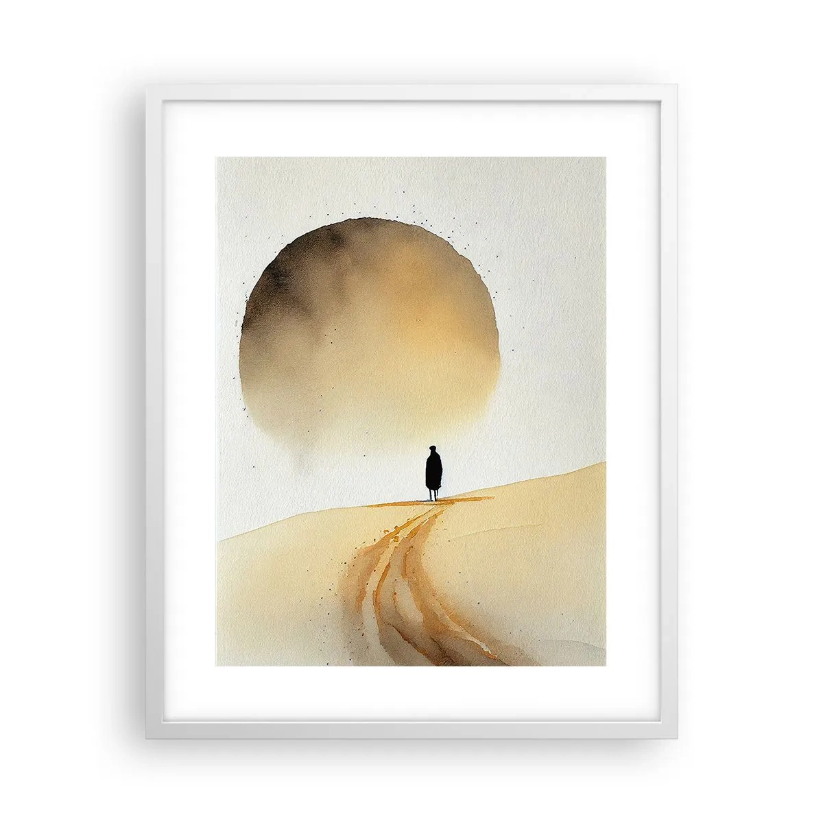 Poster în ramă albă - Întotdeauna un dor - 40x50 cm