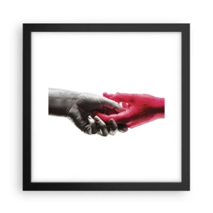 Poster în ramă neagră - Împreună, deși diferiți - 30x30 cm