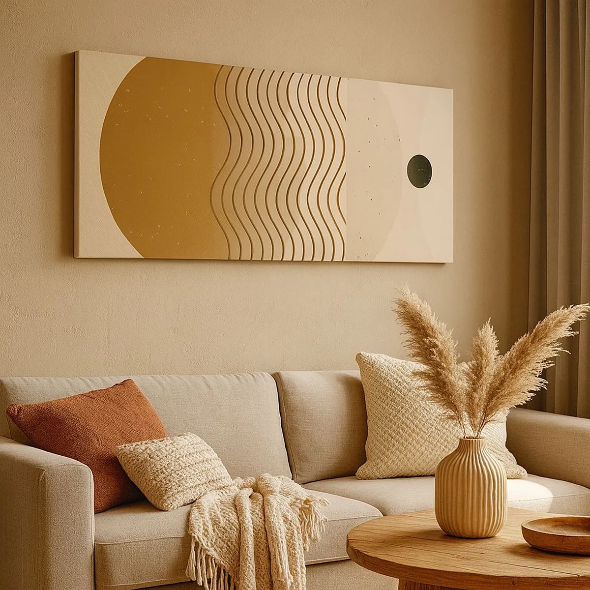 Tablou pe pânză - Despre originea figurilor geometrice - 100x40 cm