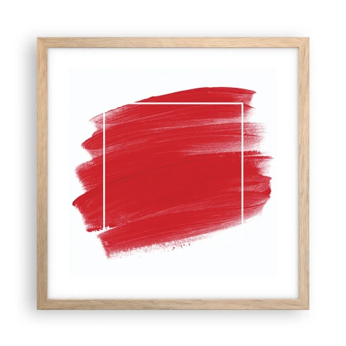 Poster în ramă de stejar deschis - În afara cadrului - 40x40 cm