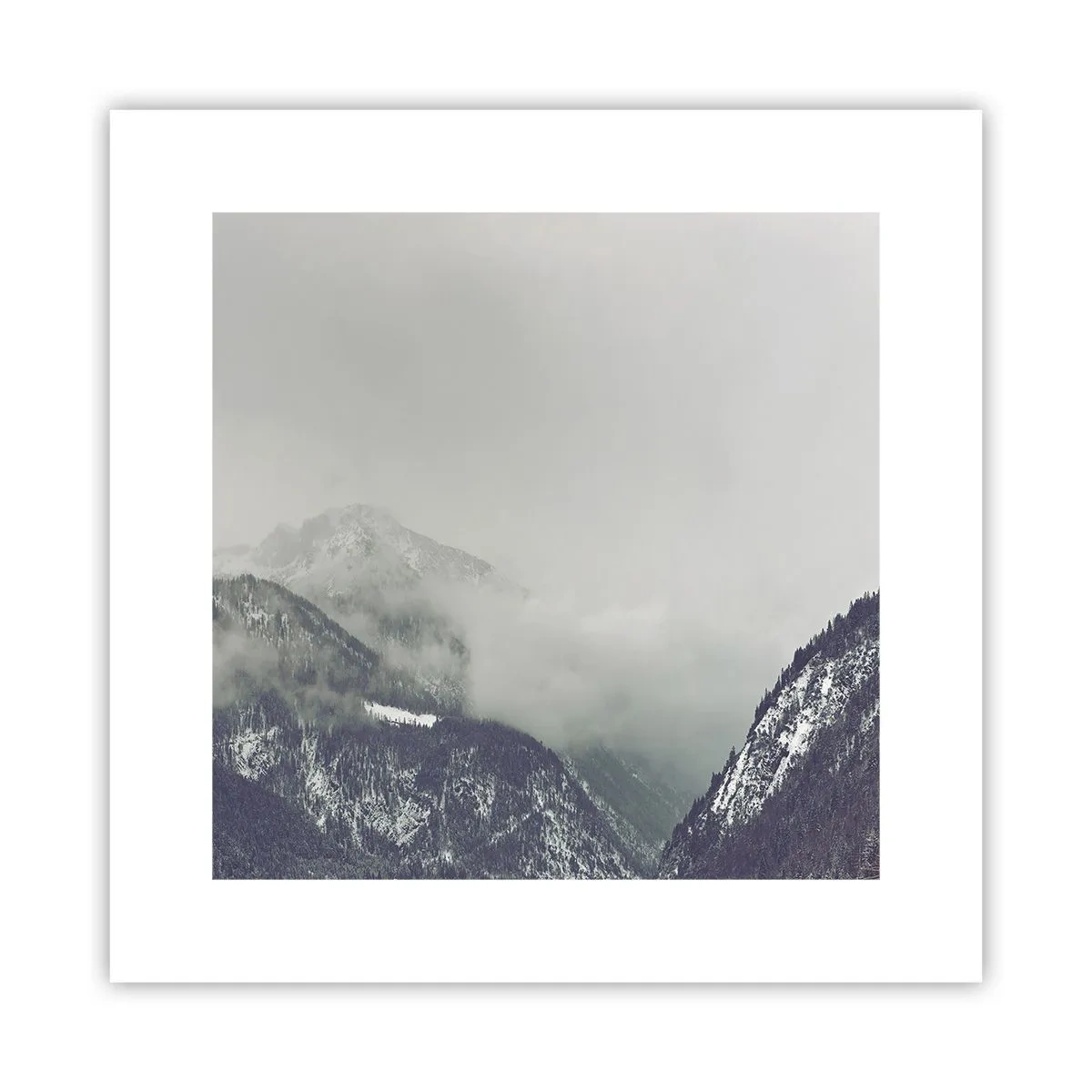 Poster - Valea cețoasă - 30x30 cm