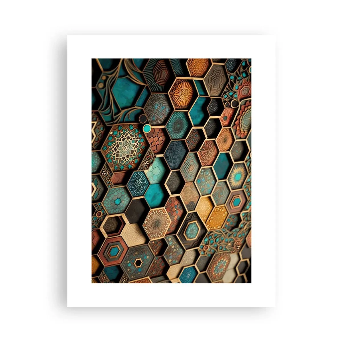 Poster - Ornamente arabe - o variație - 30x40 cm