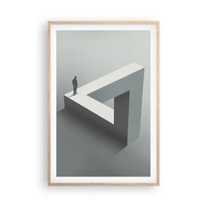 Poster în ramă de stejar deschis - Și totuși este posibil - 61x91 cm