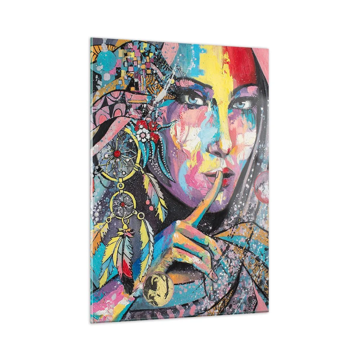 Tablou pe sticlă - Taci până când înțelegi - 50x70 cm