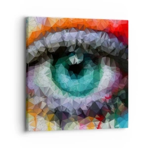 Tablou pe pânză - Strălucire cristalină a ochilor - 30x30 cm
