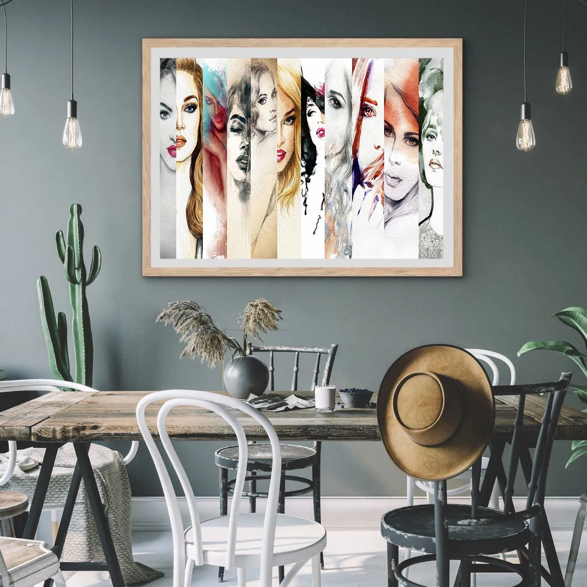 Poster în ramă de stejar deschis - Și întotdeauna ești TU - 91x61 cm