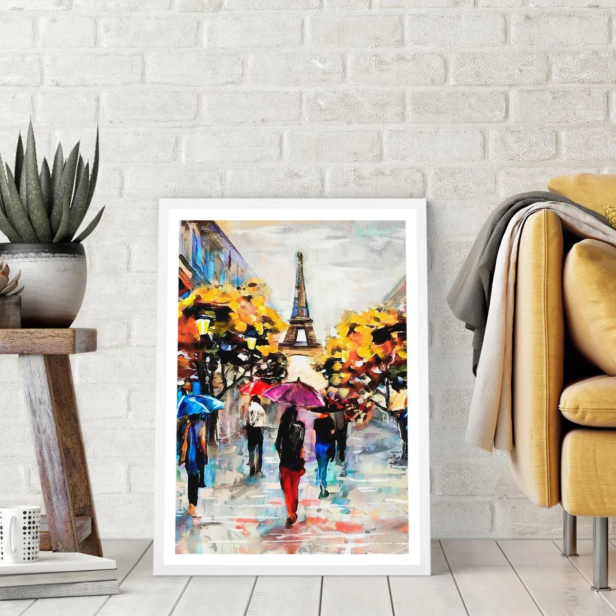 Poster în ramă albă - Deosebit de frumos în toamnă - 30x40 cm