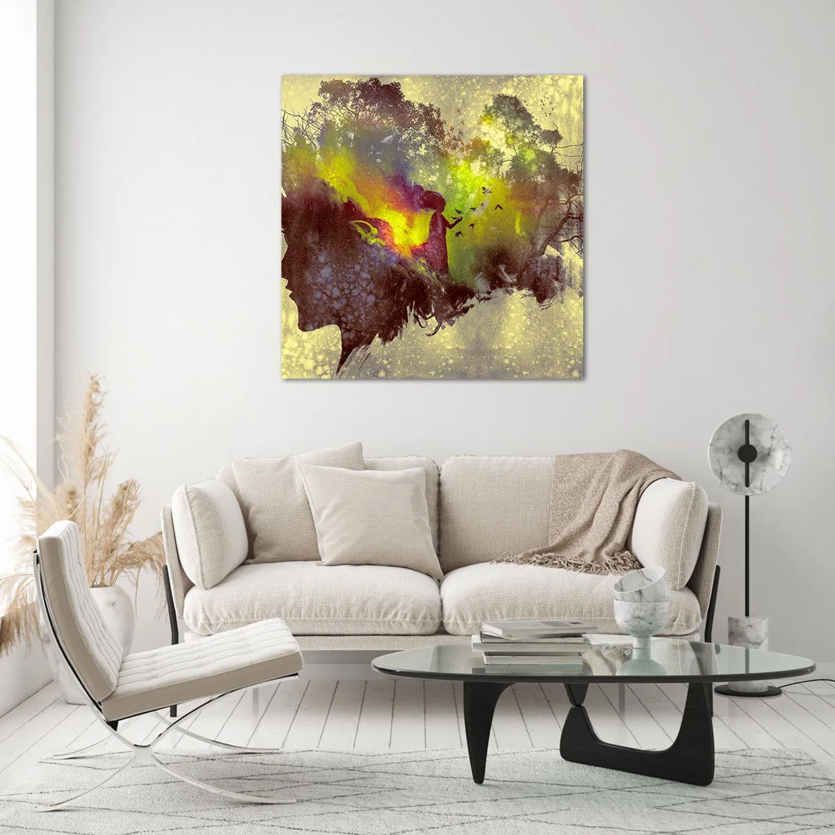 Tablou pe sticlă - Mama Natură - 70x70 cm
