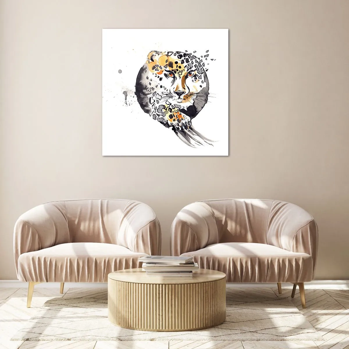 Tablou pe sticlă - Frumusețe prădătoare - 60x60 cm