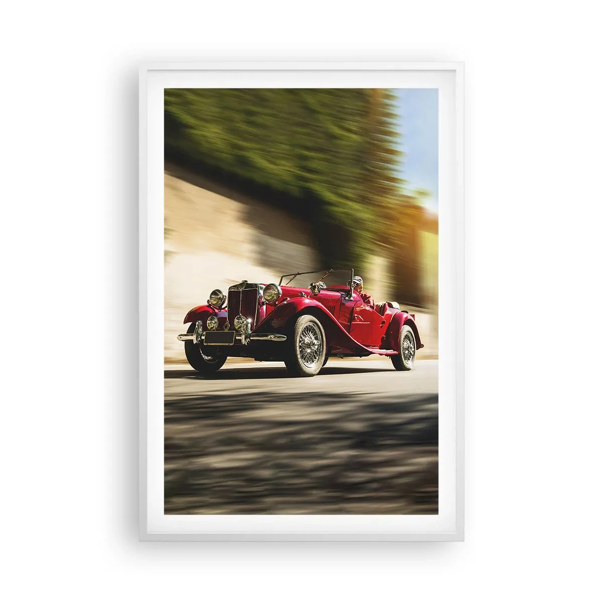 Poster în ramă albă - Mai frumoasă decât Nike din Samothrace - 61x91 cm