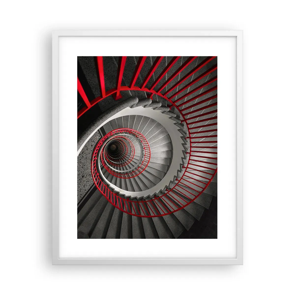 Poster în ramă albă - Jocuri arhitecturale - 40x50 cm