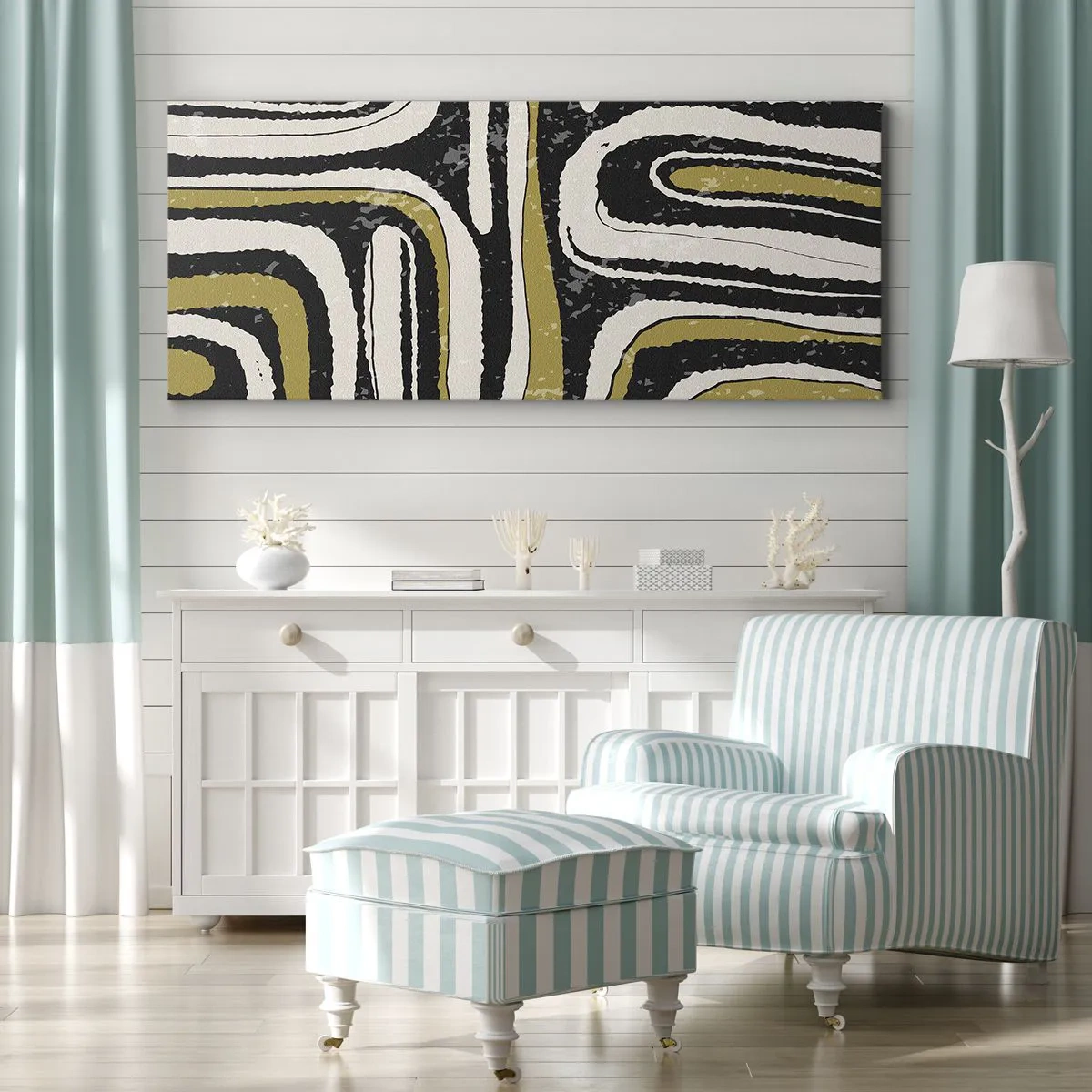 Tablou pe pânză - Compoziție: pasaje și alei - 160x50 cm