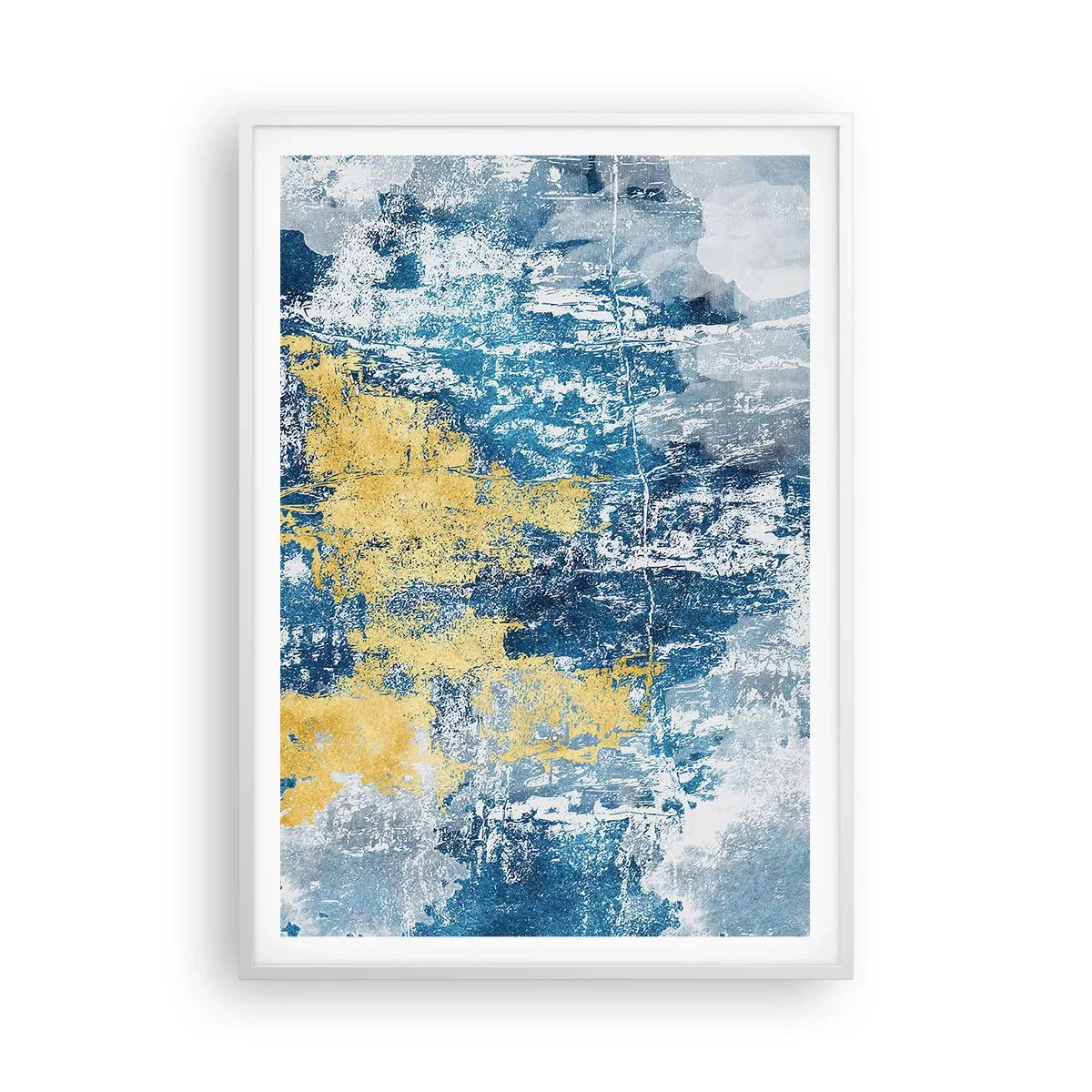 Poster în ramă albă - Abstracție de vreme - 70x100 cm