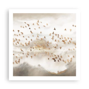 Poster - A sosit timpul... - 60x60 cm