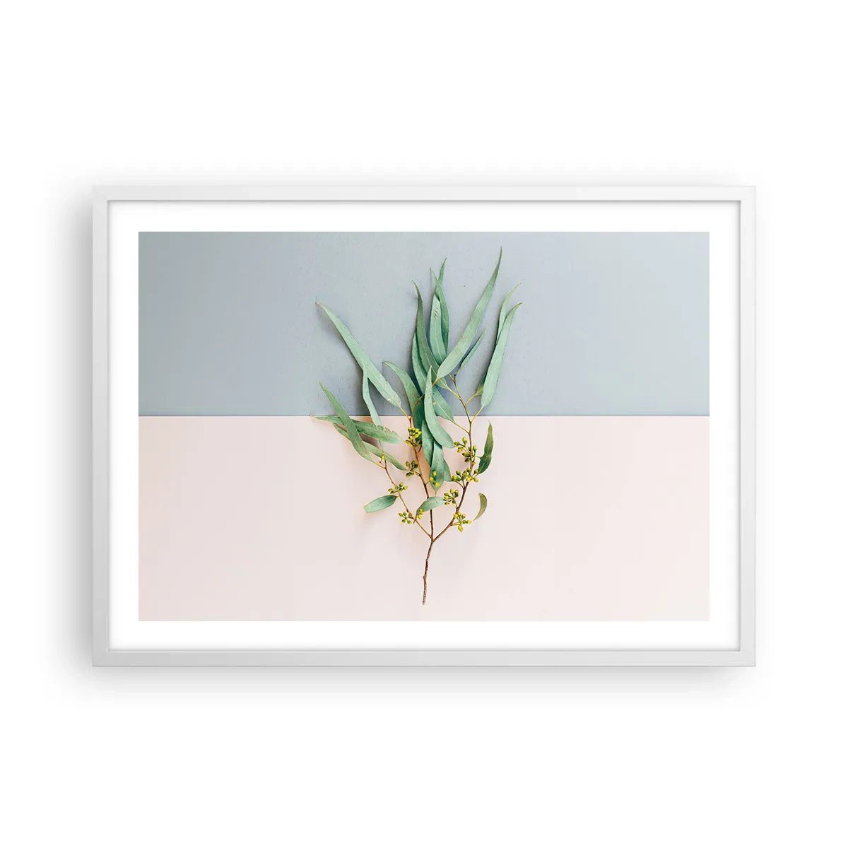 Poster în ramă albă - Subtilitate pastelată - 70x50 cm