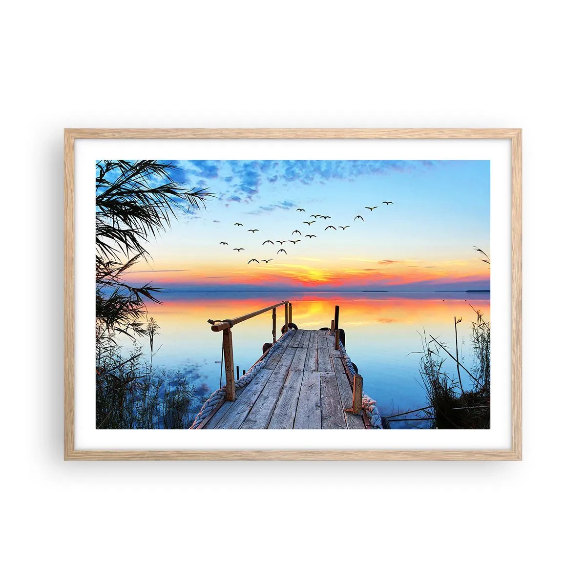 Poster în ramă de stejar deschis - E timpul să ne întoarcem... - 70x50 cm