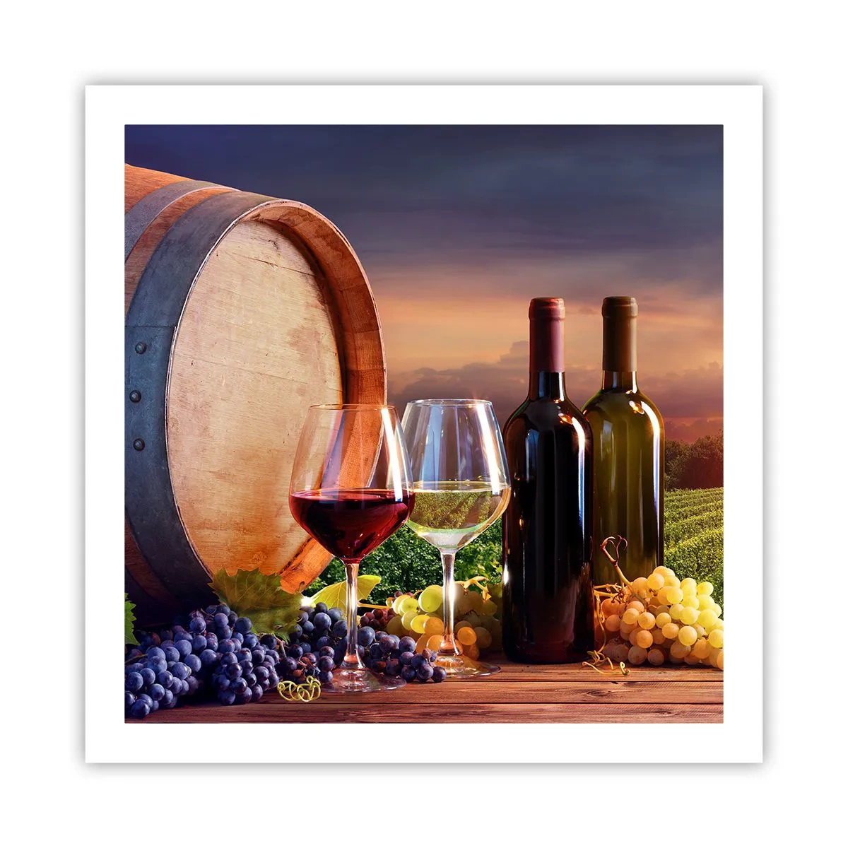 Poster - Aici viața are un gust - 60x60 cm