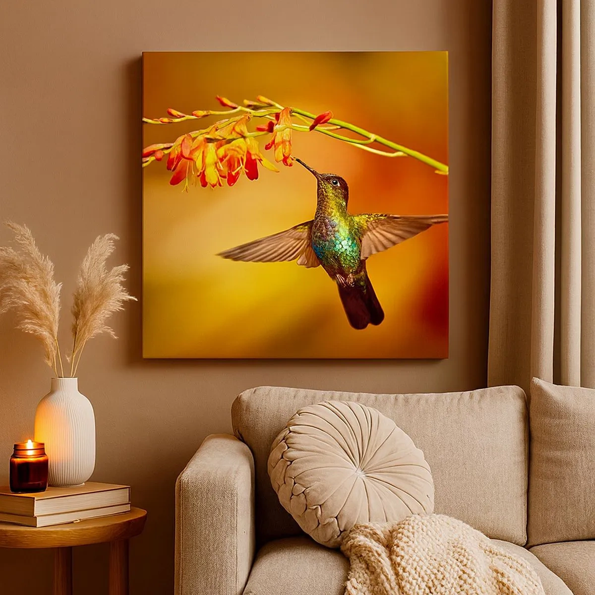 Tablou pe pânză - Mesagerul mayaș al luminii - 30x30 cm