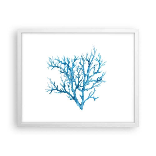 Poster în ramă albă - Filigranul marin - 50x40 cm