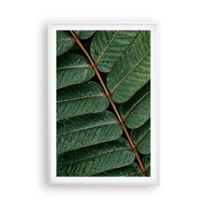 Poster în ramă albă - Într-un ritm verde - 61x91 cm