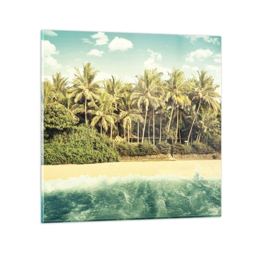 Tablou pe sticlă - Ce zici de aici? - 30x30 cm