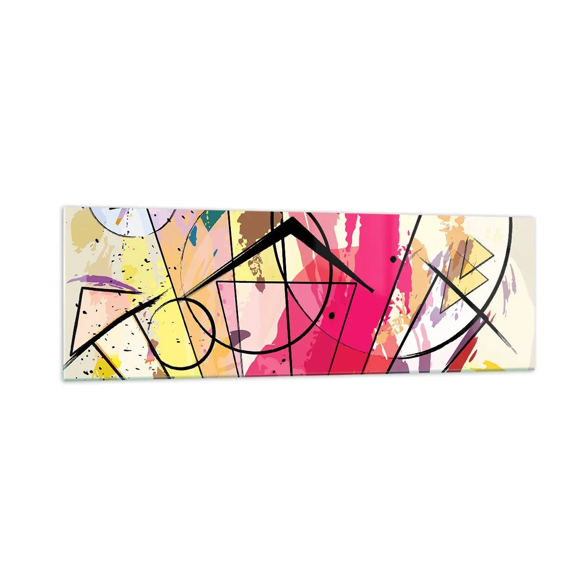 Tablou pe sticlă - Explozie - 160x50 cm