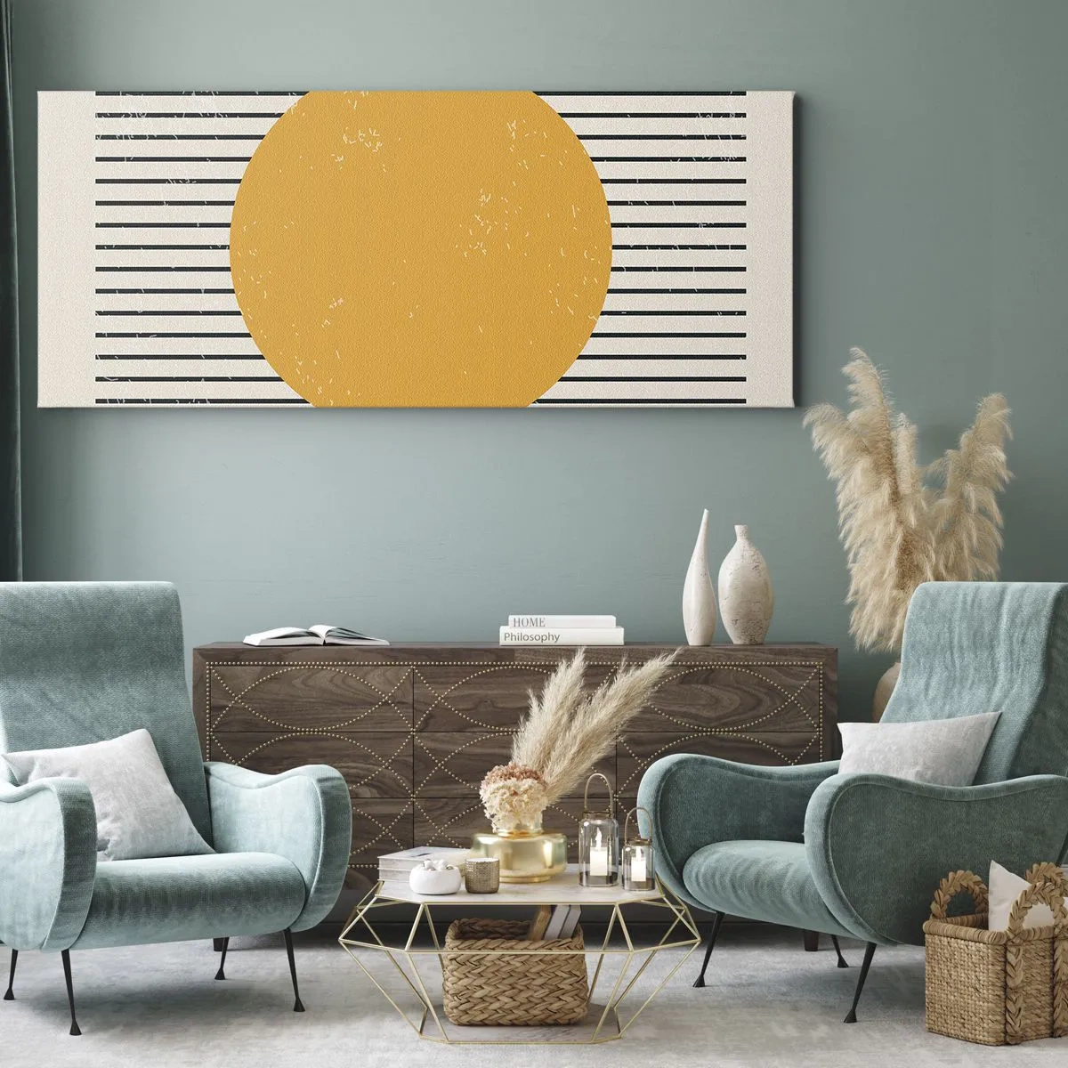 Tablou pe pânză - Puterea simplității - 100x40 cm