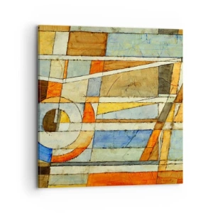 Tablou pe pânză - Cubismul în construcție - 70x70 cm