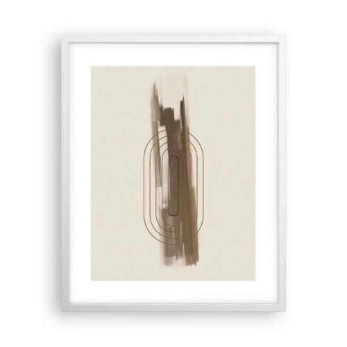 Poster în ramă albă - O adiere de gri - 40x50 cm