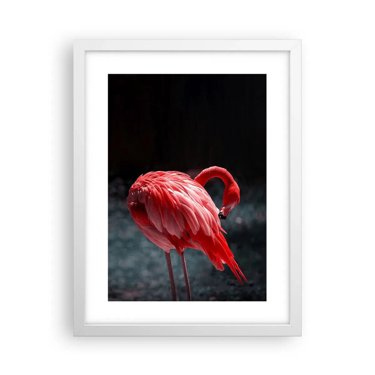 Poster în ramă albă - Poemul purpuriu al naturii - 30x40 cm