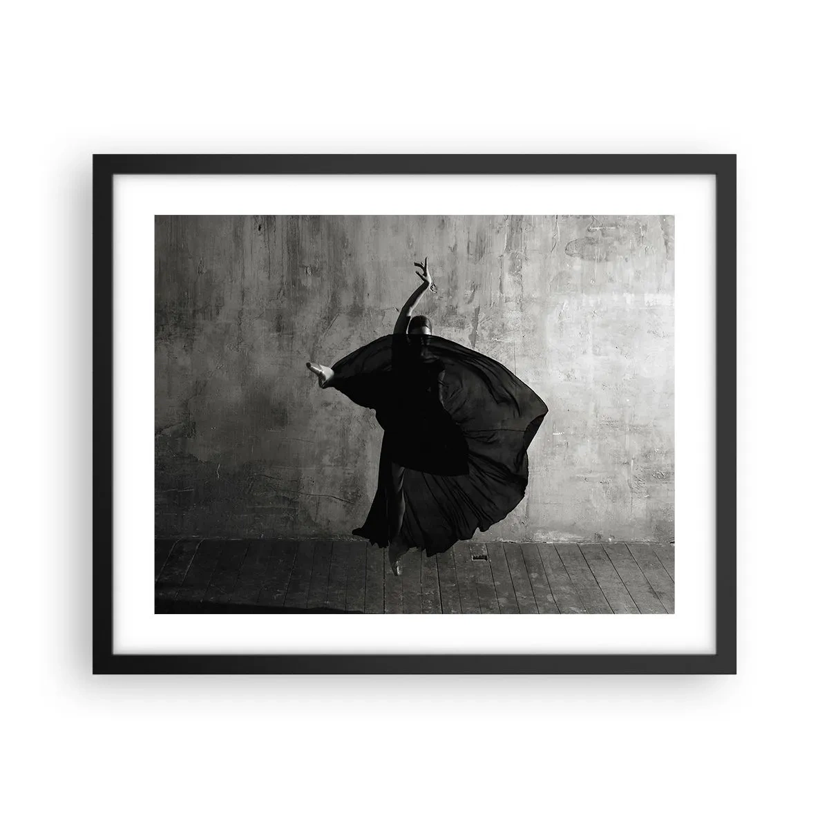 Poster în ramă neagră - Un pas pasional - 50x40 cm