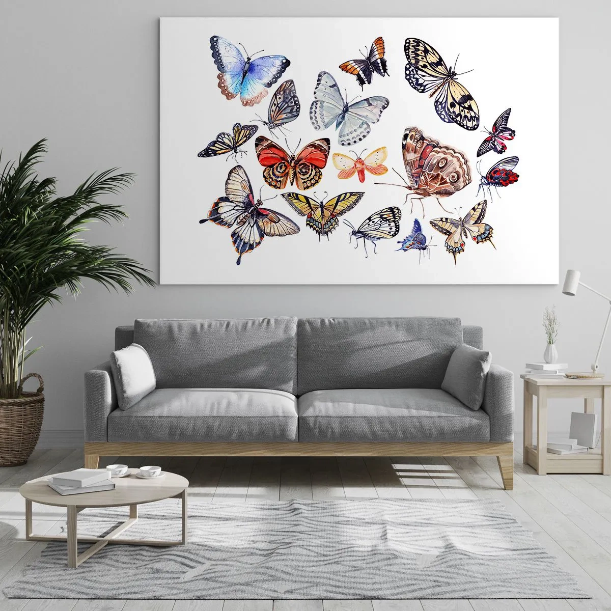 Tablou pe sticlă - Un roi colorat de dantelă - 100x70 cm