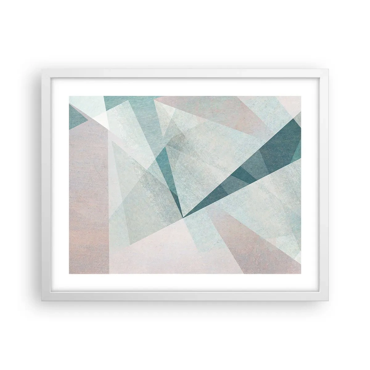 Poster în ramă albă - Calm și totuși dinamic - 50x40 cm