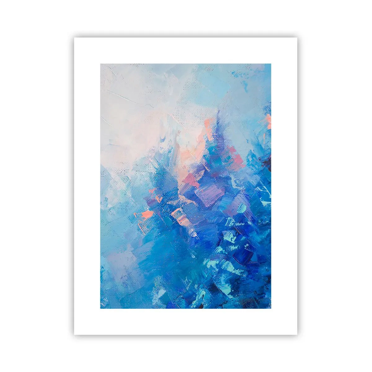Poster - Abstracție de iarnă - 30x40 cm