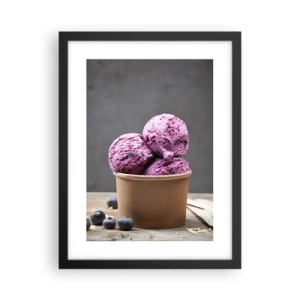 Poster în ramă neagră - Dulce și rece - 30x40 cm