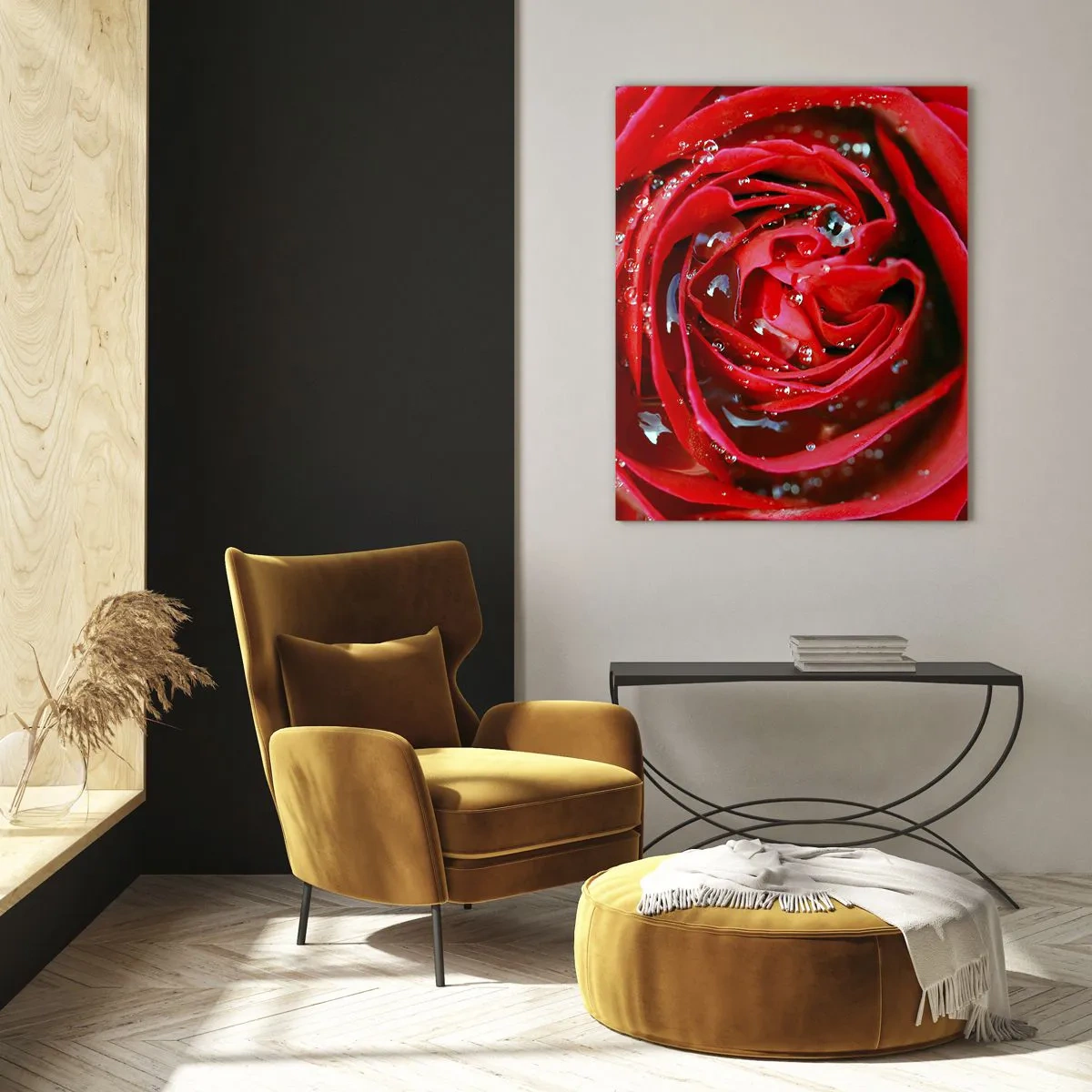 Tablou pe sticlă - În picături de rouă - 50x70 cm