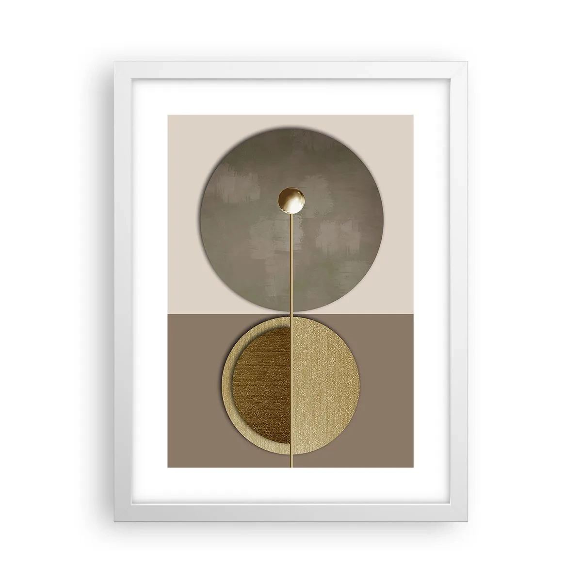 Poster în ramă albă - Echilibru perfect - 30x40 cm