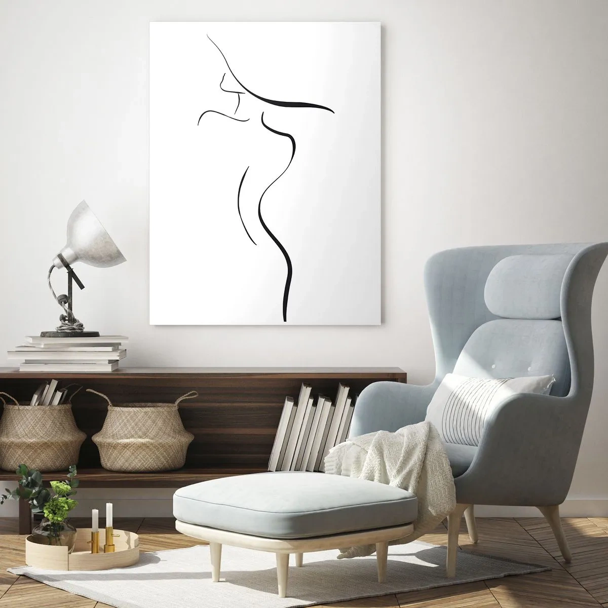 Tablou pe sticlă - E insesizabilă ca un val - 50x70 cm