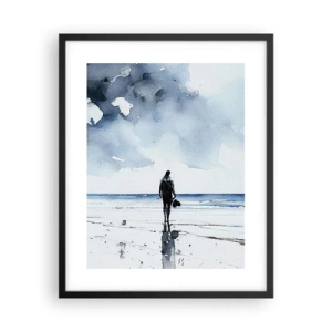 Poster în ramă neagră - Vorbind cu marea - 40x50 cm