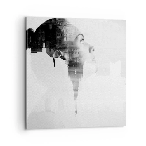 Tablou pe pânză - Pe ambele părți ale geamului - 60x60 cm