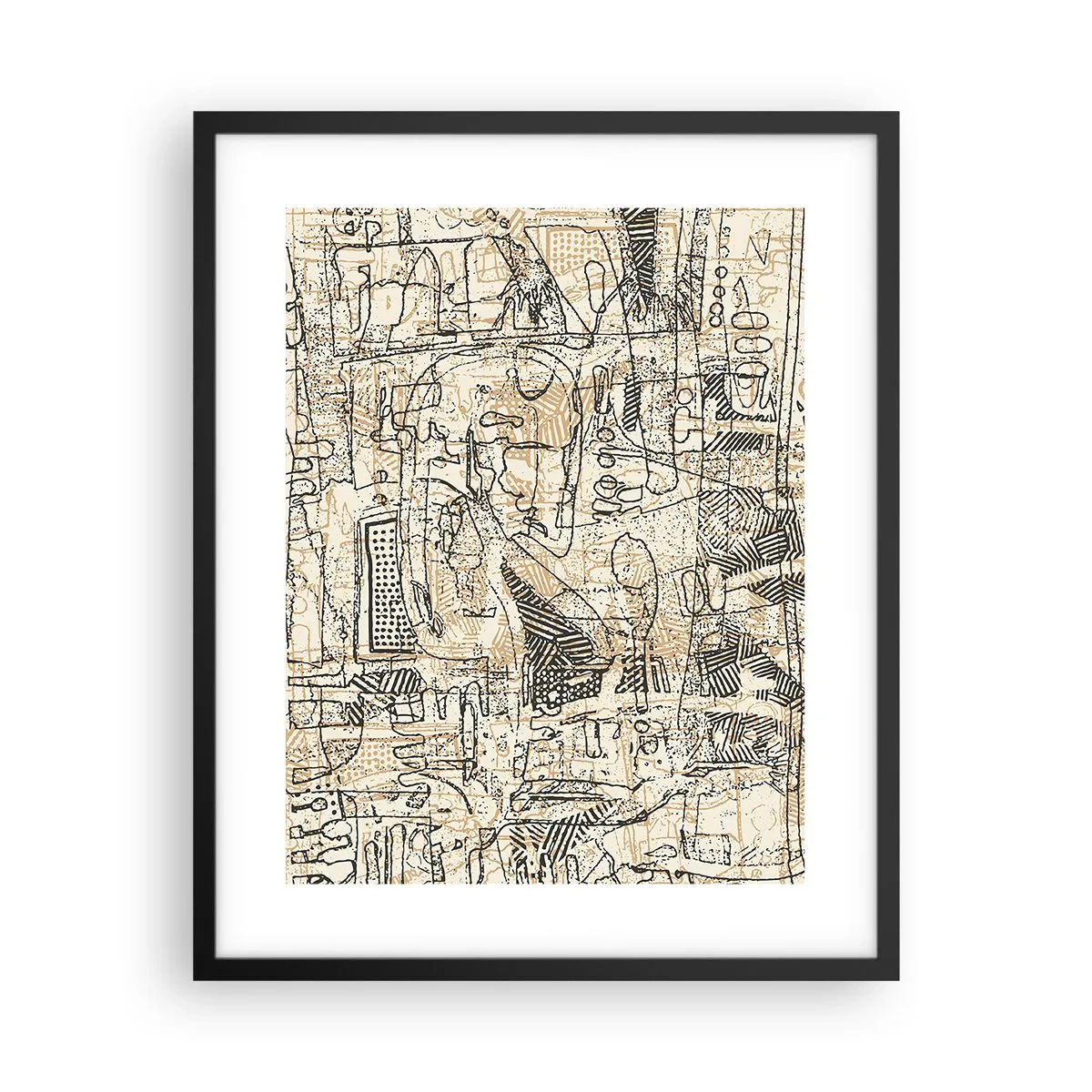 Poster în ramă neagră - Așteaptă să fie descifrat - 40x50 cm