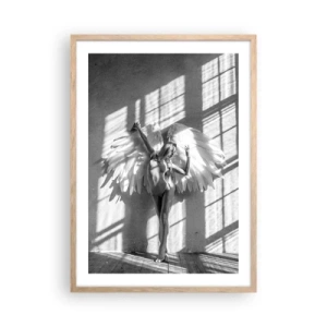 Poster în ramă de stejar deschis - Direct din cer - 50x70 cm