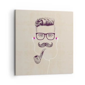 Tablou pe pânză - Un bărbat adevărat? - 60x60 cm