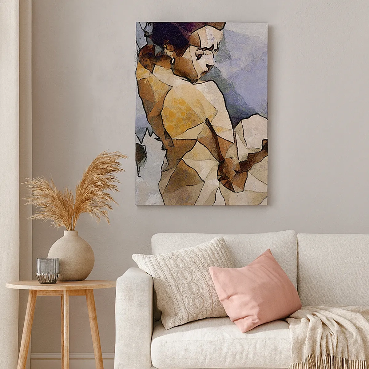 Tablou pe pânză Canvas - Fata cubismică - 50x70 cm