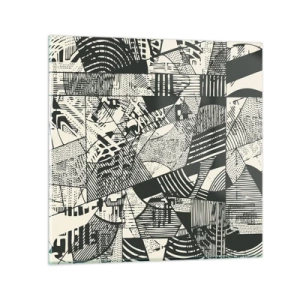 Tablou pe sticlă - Dinamica de astăzi - 70x70 cm