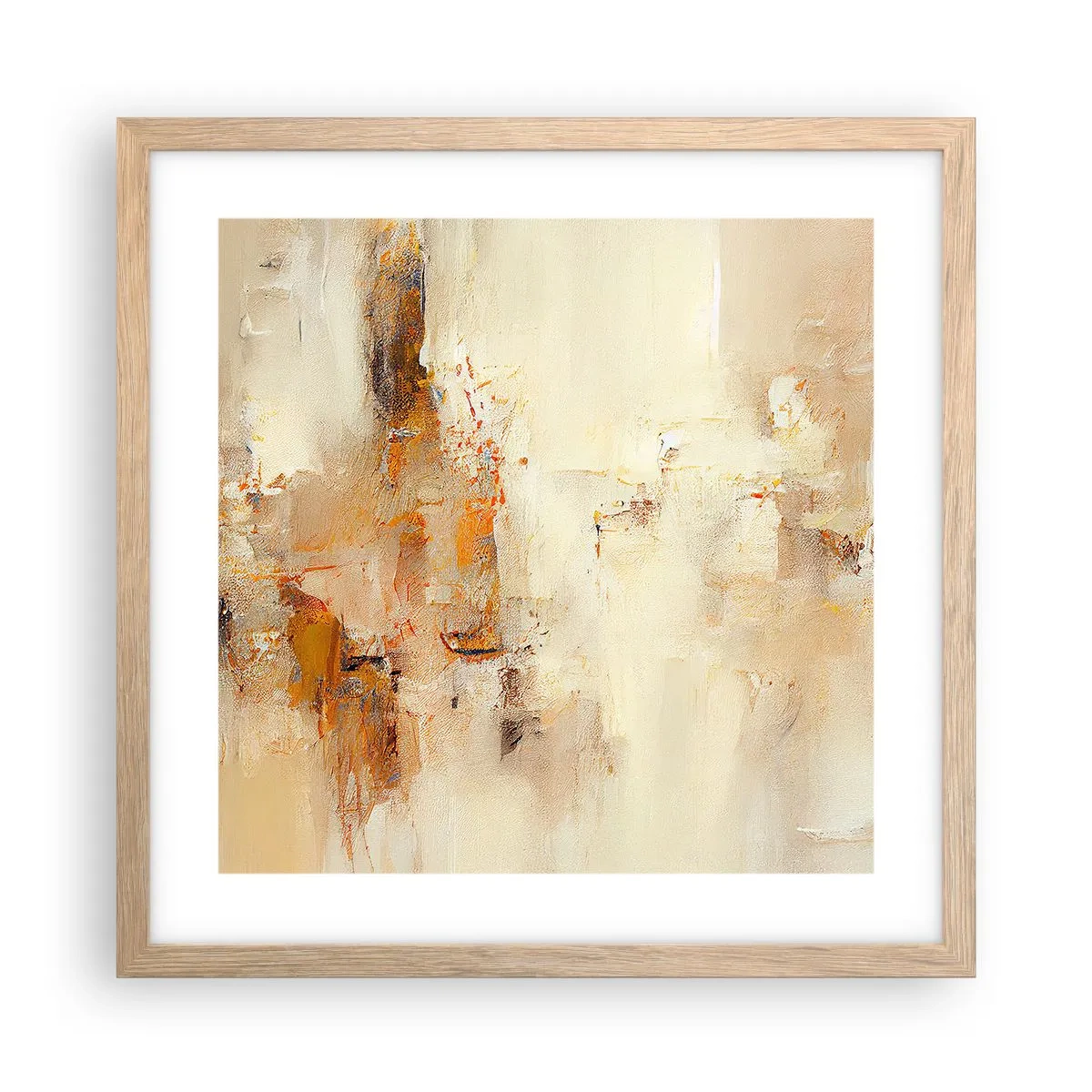 Poster în ramă de stejar deschis - Sufletul de chihlimbar - 40x40 cm