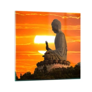 Tablou pe sticlă - Fără frică de lume - 30x30 cm