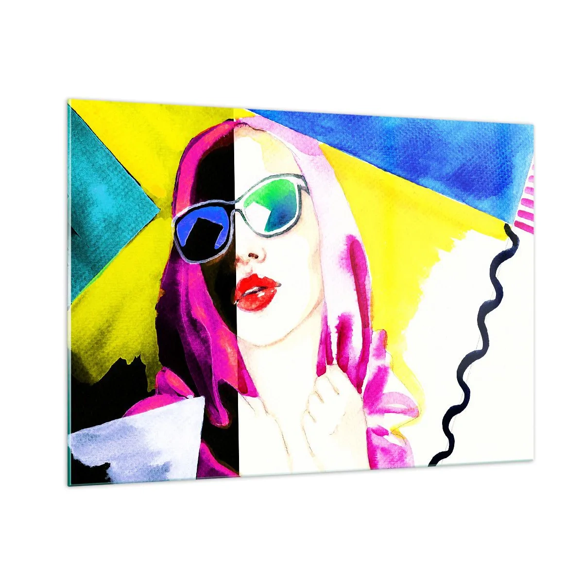Tablou pe sticlă - Nu sunt albă și nu sunt neagră - 100x70 cm