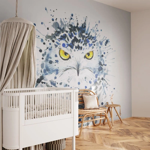 Tapet Premium Canvas - Direct în ochi - Pasăre, Bufniţă, Animale - 450x315 cm